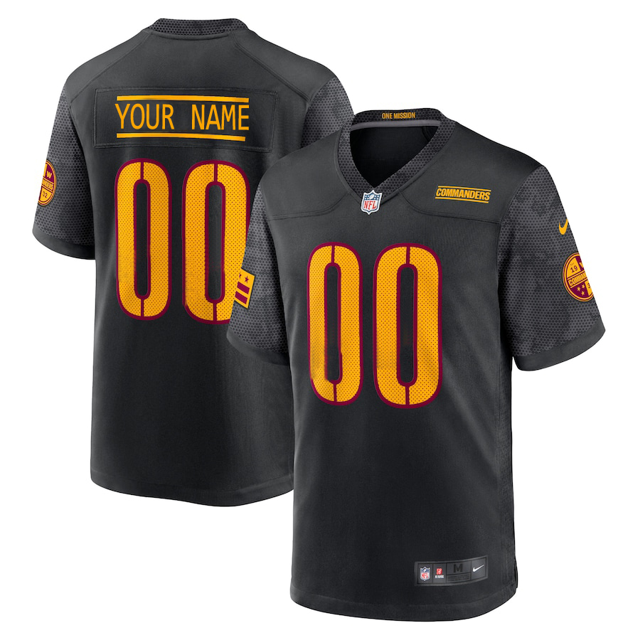 Custom Men Washington Commanders Chase Young Nike Black Alternate Game Player NFL Jersey->houston astros->MLB Jersey